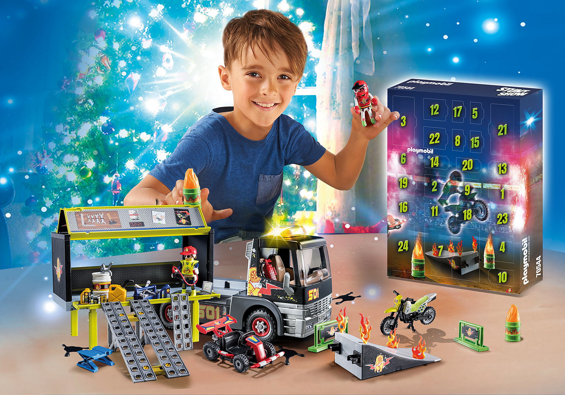Jumbo Advent Calendar Stunt Show 70544 PLAYMOBIL®